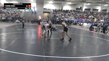 AA 138 lbs Quarterfinal - Tristan Collier, Green Hill High School vs Daniel Bado, Bartlett High School