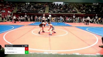 67 lbs Semifinal - Judd Freeman, Dark Cloud Wrestling Club vs Kesler Holderbee, Claremore Wrestling Club