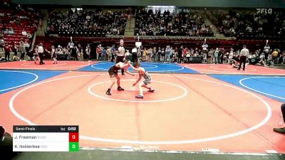 67 lbs Semifinal - Judd Freeman, Dark Cloud Wrestling Club vs Kesler Holderbee, Claremore Wrestling Club