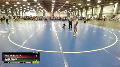 52 lbs Rd# 2 10:30am Friday - Kyler Black, Iowa Black vs Isaac Guastella, Ranger Wrestling Club