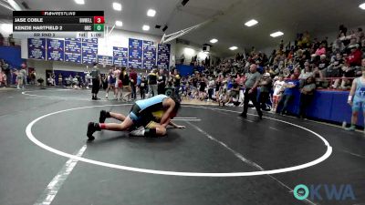 130-140 lbs Rr Rnd 2 - Jase Coble, Division Bell Wrestling vs Kenzie Hartfield 2, OKC Saints Wrestling