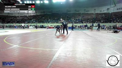 128 lbs Round Of 16 - Jalaina Lang, Lions Wrestling Academy vs Jillian Anderson, Bridge Creek Wrestling