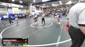 190 lbs Champ. Round 1 - Troy Wells, Crespi Carmelite vs Mathew Gutierrez, Brawley Union