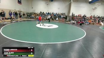 144B Cons. Round 1 - Zade Olsen, Torrington vs Ryder Larocco, Evanston