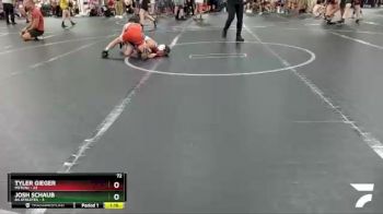 72 lbs Round 4 (8 Team) - Tyler Gieger, M2TCNJ vs Josh Schaub, 84 Athletes