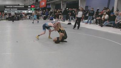 138 lbs Semis - Trevor Christenson, Bobcat Wrestling Club vs Brady Slicker, Badkarma