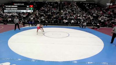 3A 106 lbs 3rd Place Match - Evan Centeno, Ben Lomond vs Kyler Jenkins, Delta