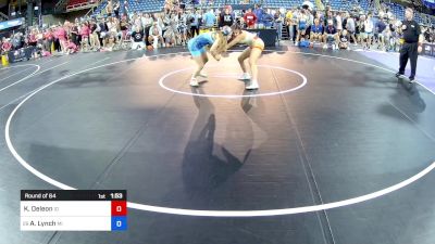 130 lbs Round Of 64 - Kiera Deleon, ID vs Avery Lynch, MI