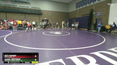 110 lbs Finals (2 Team) - Jett McNees, Wright/HEM vs Kaden Westring, Saratoga Middle School