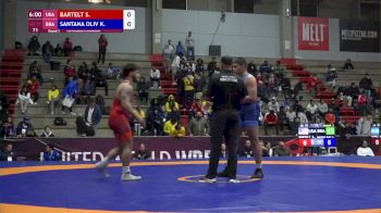 97 kg. Round 3 - Sawyer Bartelt, USA vs Kyle Santana, BRA