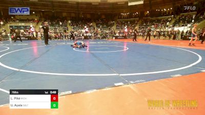 76 lbs Consi Of 8 #1 - Levi Pike, Michigan West vs Urijah Ayala, Sebolt Wrestling Academy