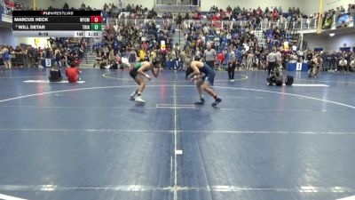 133 lbs R-16 - Marcus Heck, Wyoming Seminary vs Will Detar, Trinity Camp Hill