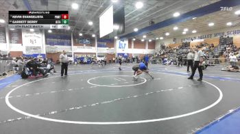 120 lbs 5th Place Match - Garrett Berry, Alta Loma vs Kevin Evangelista, Paramount