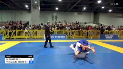 BRYAN CALLEROS vs VICTOR EMANUEL ABOOD RODRIGUES 2023 American National IBJJF Jiu-Jitsu Championship