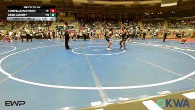 110 lbs Quarterfinal - Kerri'Elle Harrison, Pin-King All Stars vs Cash Carnett, Victory Youth Wrestling