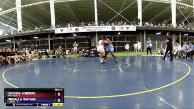 235 lbs Round 4 (6 Team) - Deionna Borders, Ohio Blue vs Mekialla Mauvais, Florida