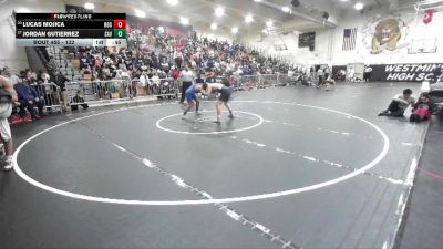 132 lbs Cons. Round 3 - Lucas Mojica, Rosemead vs Jordan Gutierrez, Santa Ana Valley