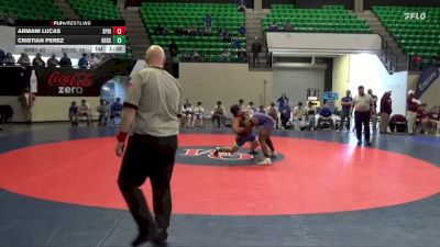 192 lbs Semifinals (8 Team) - Cristian Perez, Beauregard HS vs Armani Lucas, Springville