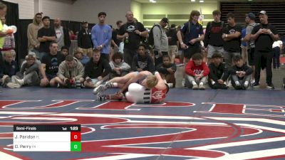 138 lbs Semifinal - Jayce Paridon, FL vs Dalton Perry, PA