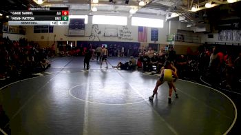 127 lbs Semifinal - Noah Patton, Washington Hs vs Gage Samol, Avella Area Hs