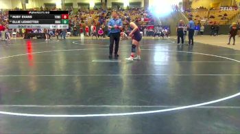140 lbs Champ. Round 1 - Ruby Evans, Aloca Tornadoes vs Ellie Ledbetter, Cavalier Wrestling Club