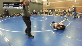 85 lbs Champ. Round 1 - Dexter Barnett, Orofino Youth Wrestling vs Rhylee Hastings, Idaho