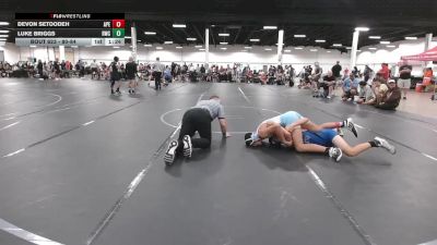80-84 lbs Cons. Round 1 - Luke Briggs, Rampage Wrestling Club vs Devon Setoodeh, Apex