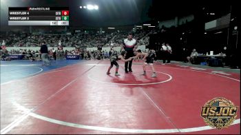 75 lbs Quarterfinal - Clay Blankenship, Mustang Bronco Wrestling Club vs BlaizLee Hackney, Derby Wrestling Club