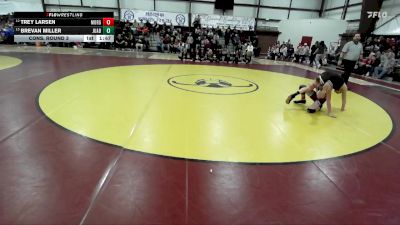 120 lbs Cons. Round 3 - Trey Larsen, Morgan vs Brevan Miller, Juab