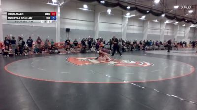138 lbs Cons. Round 4 - Ryen Allen, Alma vs Mckayla Bonham, Eastern Oregon