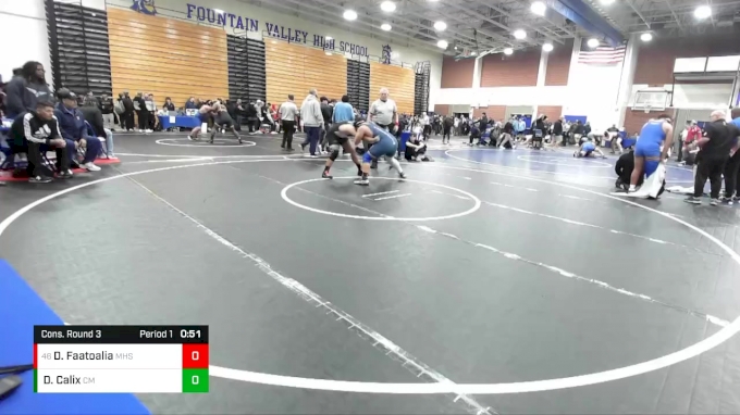 220 lbs Cons. Round 3 - David Faatoalia, Madison High School vs David ...