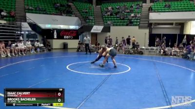 217 lbs Semifinals (16 Team) - Isaac Calvert, Ranburne vs Brooks Bacheler, St James