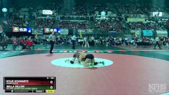 G - 120 lbs Cons. Round 5 - Kylie Schwartz, Baker (Girls) vs Bella Dillon, Billings Senior High School (Girls)