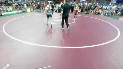 100 lbs Cons 16 #1 - Karson Bachelder, IN vs Kaiden Belinsky, IA