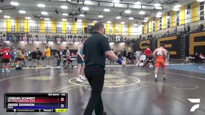 132 lbs Quarterfinal - Jordan Schmidt, Big Game Wrestling Club vs Derek Shannon, Iowa