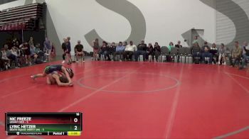 100 lbs Round 3 (8 Team) - Lyric Hetzer, Death Squad Wrest (IN) vs Nic Freeze, Legacy Red