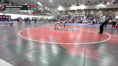 157 lbs Quarterfinal - Irish Furthmyre, Providence (Mont.) vs Brandon Bollinger, Missouri Baptist University