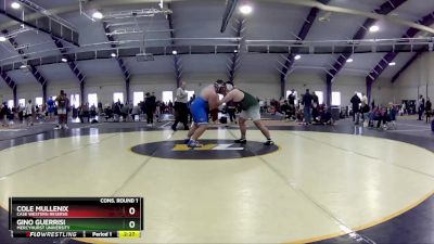 285 lbs Cons. Round 1 - Cole Mullenix, Case Western Reserve vs Gino Guerrisi, Mercyhurst University