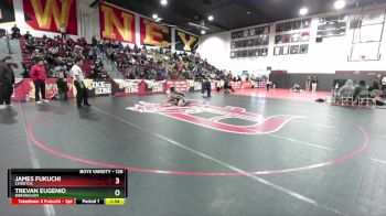 126 lbs Quarterfinal - Trevan Eugenio, Birmingham vs James Fukuchi, Cerritos