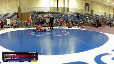 120 lbs Cons. Round 3 - Aidan Lopez, IL vs Keagen Elliott, MI