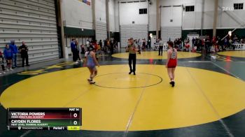 115-121 lbs Quarterfinal - Victoria Powers, Moen Wrestling Academy vs Cayden Flores, Next Level Training Academy