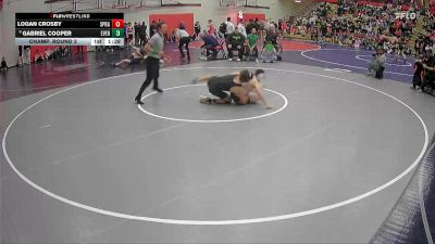 175 lbs Champ. Round 2 - Gabriel Cooper, Evergreen vs Logan Crosby, Sprague