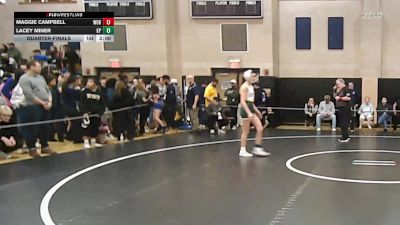 107 lbs Quarterfinal - Maggie Campbell, Woburn vs Lacey Miner, King Philip