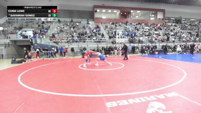 U23 Women - 68 lbs Champ. Round 1 - Corin Lowe, OK vs Savannah Gomez, CA