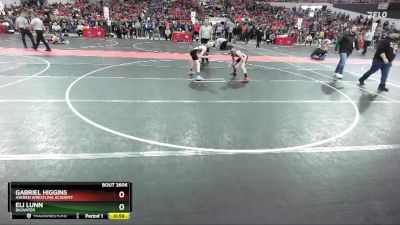 91 lbs Quarterfinal - Gabriel Higgins, Askren Wrestling Academy vs Eli Lunn, Bigwater