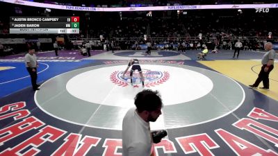 I-126 lbs Cons. Round 4 - Austin Bronco Campsey, East Hampton vs Jaden Baron, Ward Melville