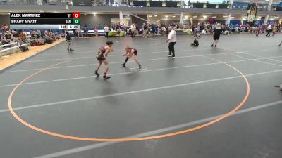106 lbs Champ. Round 2 - Alex Martinez, Unattached vs Brady Myatt, BAM TC