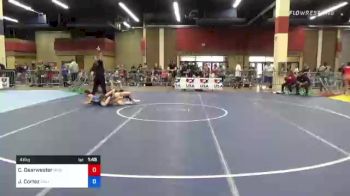 46 kg Round Of 16 - Chloe Dearwester, Ohio vs Jaelle Cortez, California