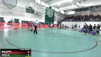 150 lbs Champ. Round 2 - Rocky Lo, Long Beach Poly vs Alex Andre, Simi Valley