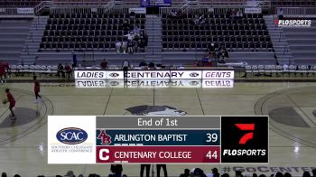 Replay: Arlington Baptist vs Centenary (LA) | Nov 8 @ 7 PM